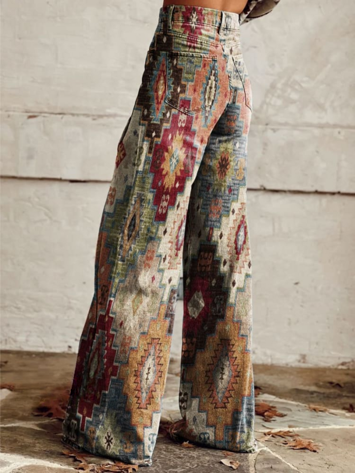 Rowena | Aztec Dream Wide-Leg pants