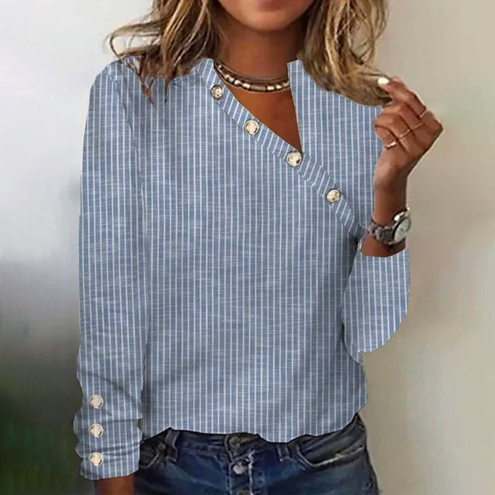 Priya | Chic Striped Long Sleeve Top