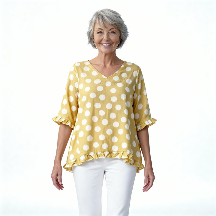 Noor | Casual Chic Printed Vintage Top