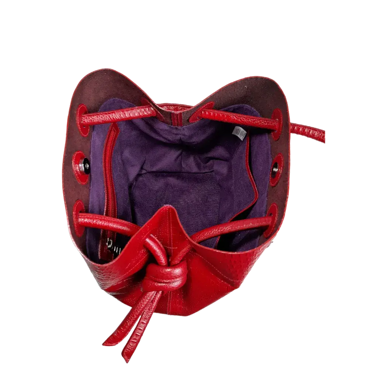 Brigitte | Women's Leather Bag in Red