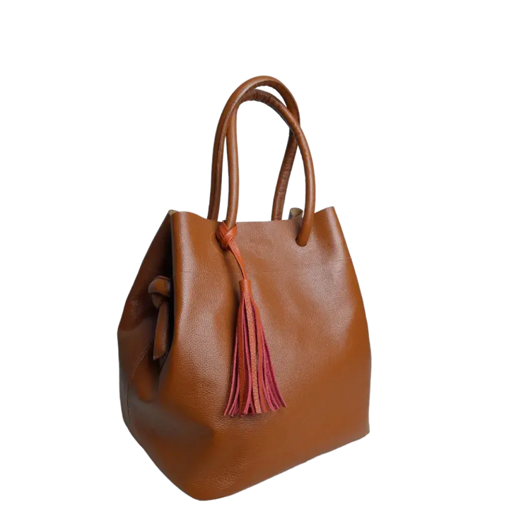 Brigitte | Brown Women's Leather bag