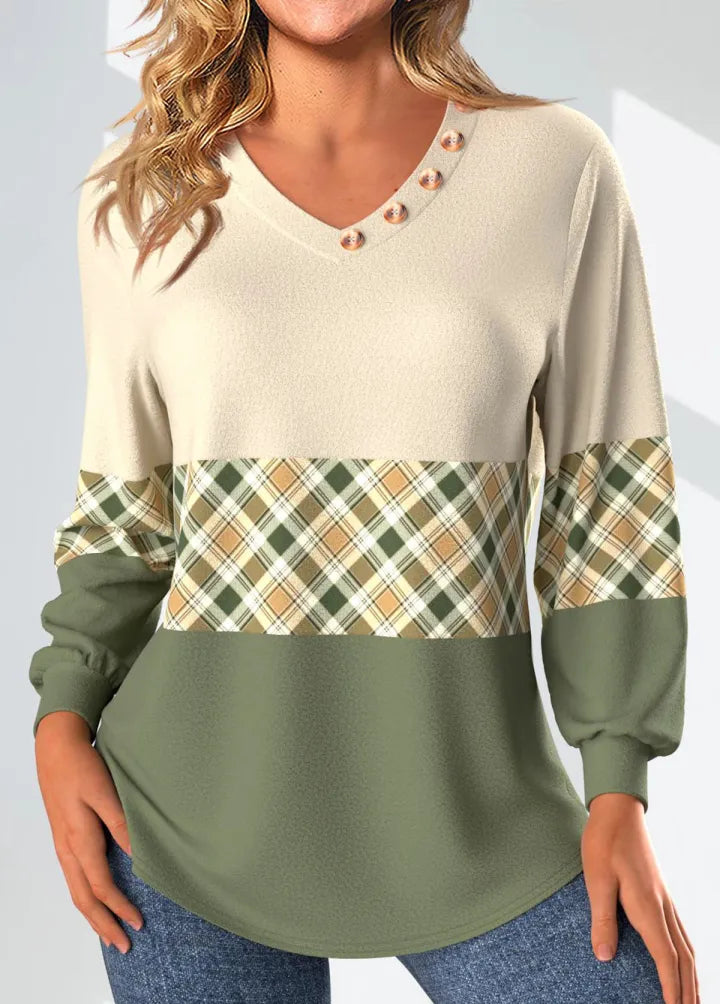 Maeronda | Sweater with Checked Detail