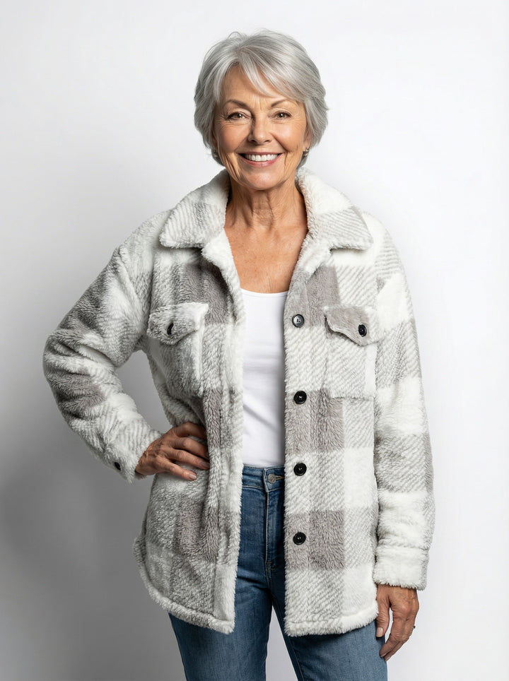Thaya | Stylish Fleece Oversized Jacket