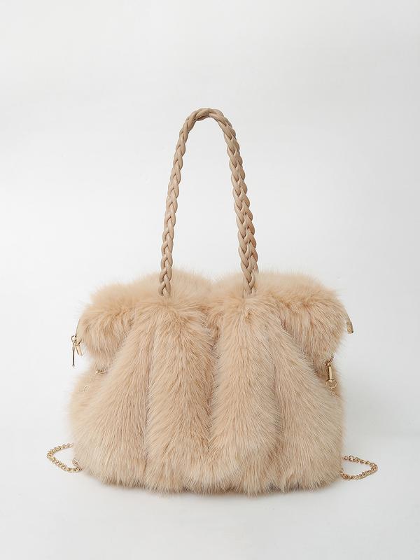 Jenah | Plush Velvet Shoulder Tote