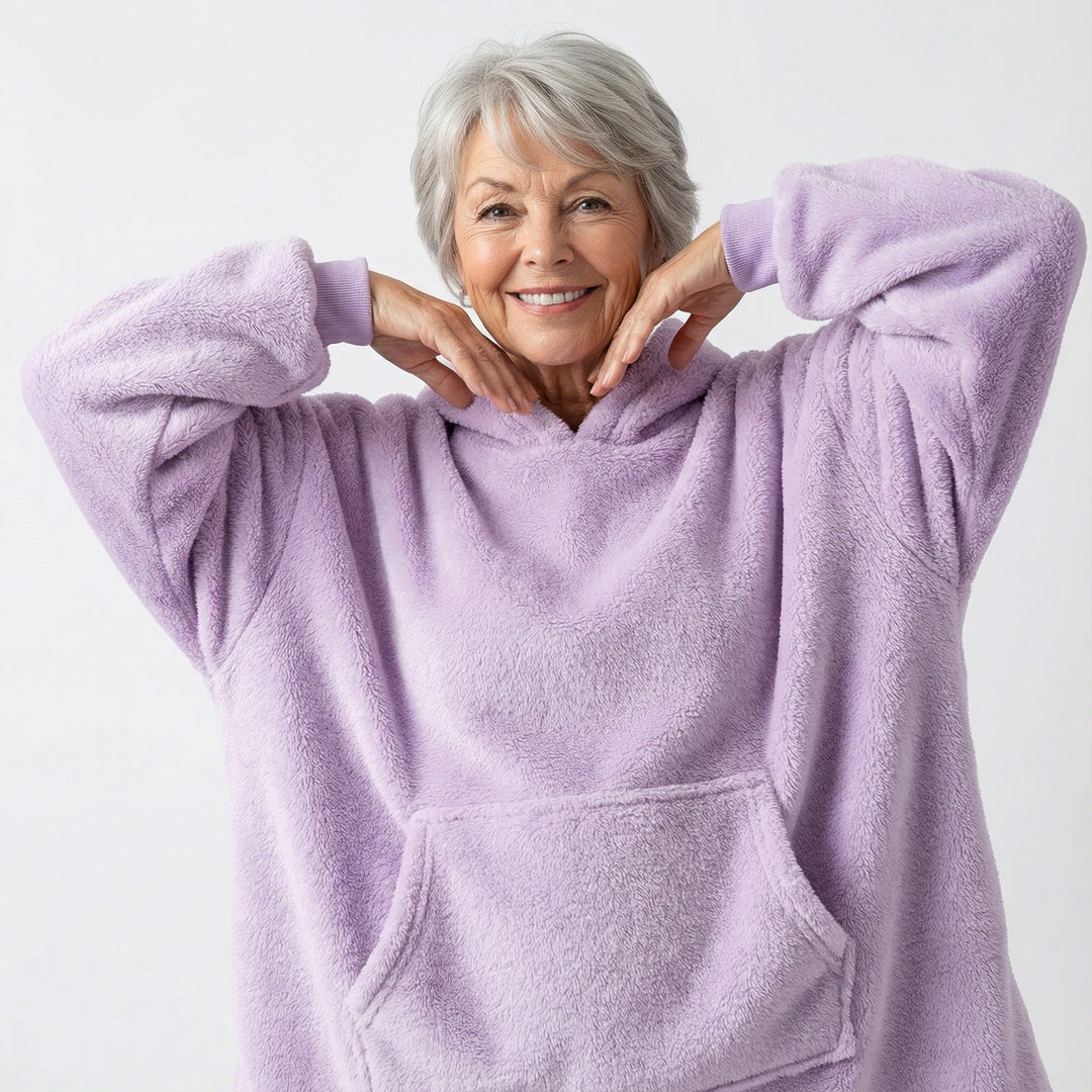 JAXY | Oversized Sherpa Hoodie Blanket
