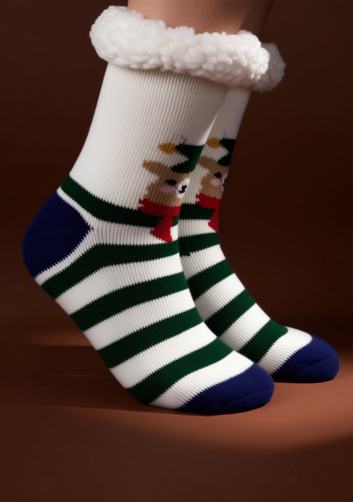 Nordic Sherpa Slipper Socks – Ultra-Warm & Cozy