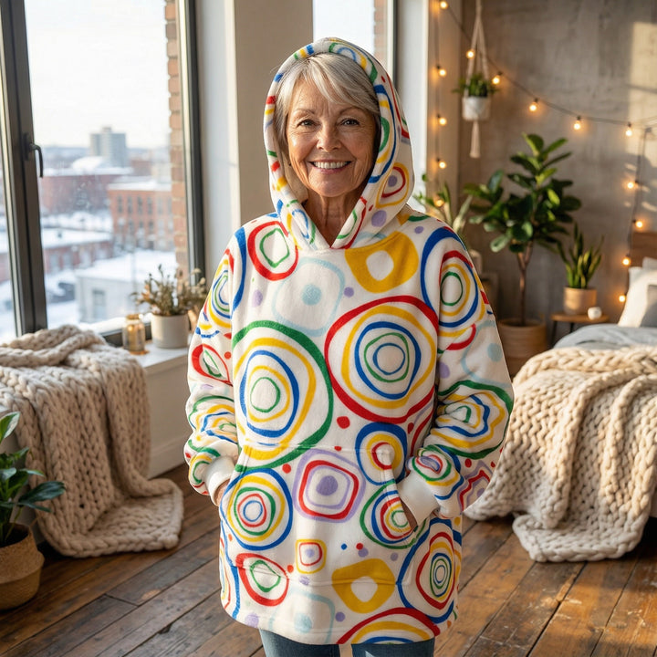 Oversized Sherpa Hoodie Blanket