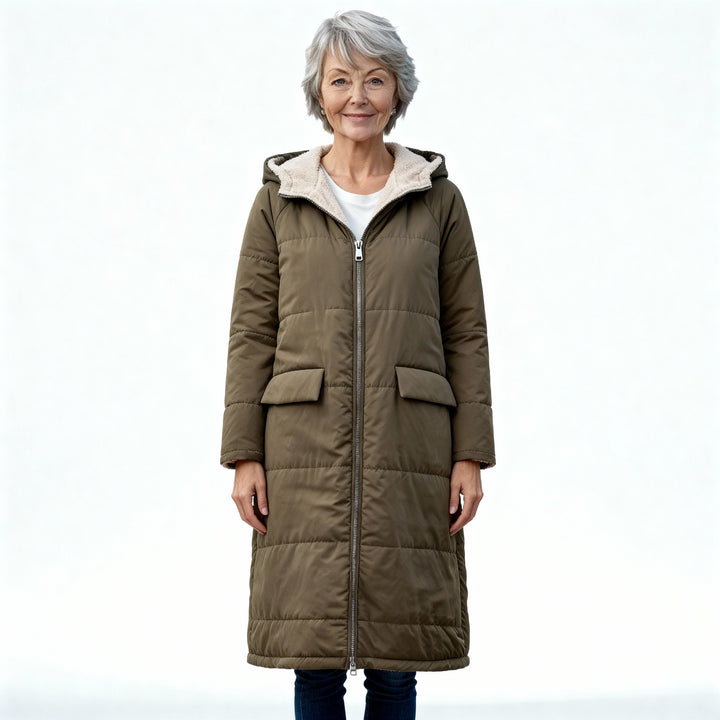 Cyrene™ | Long Hooded Teddy Coat