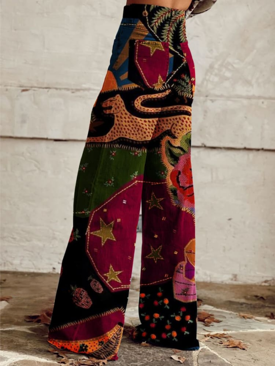 Tahlia | Midnight Garden Boho Pants
