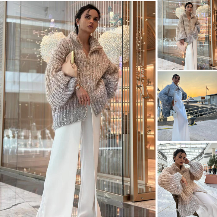 Billie | Glittering Chic Premium Cardigan Sweater