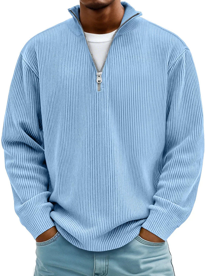 Matthew | Long Sleeve Half Zip Sweater