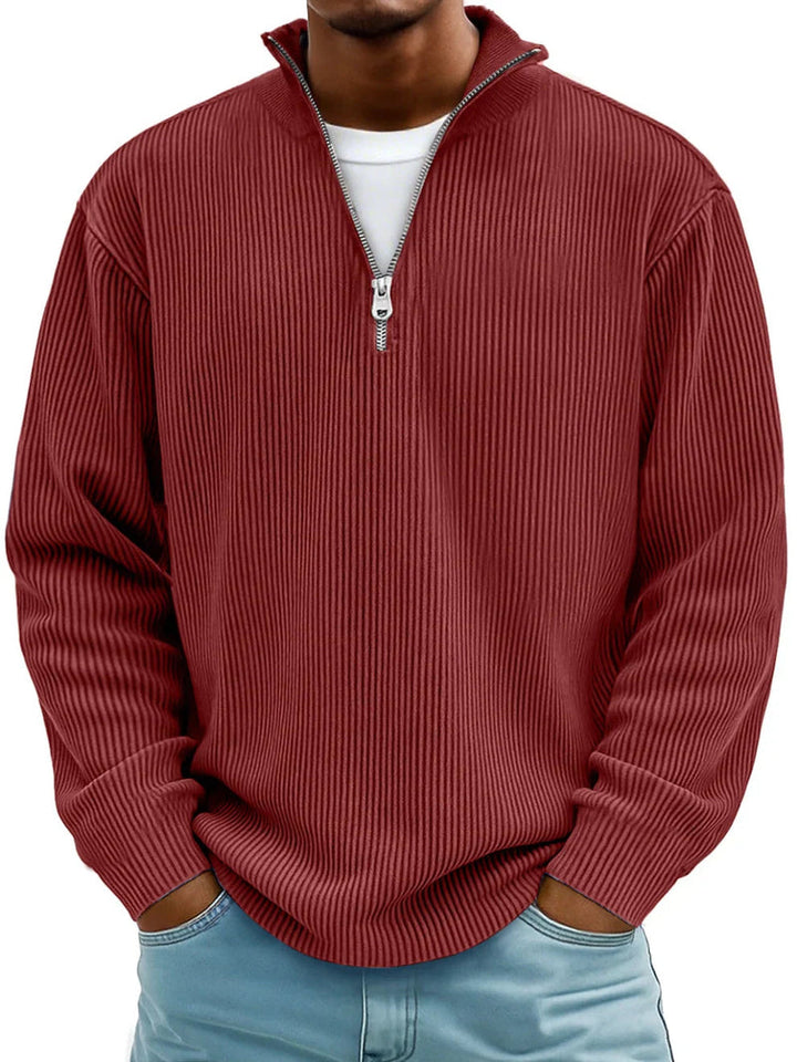 Matthew | Long Sleeve Half Zip Sweater