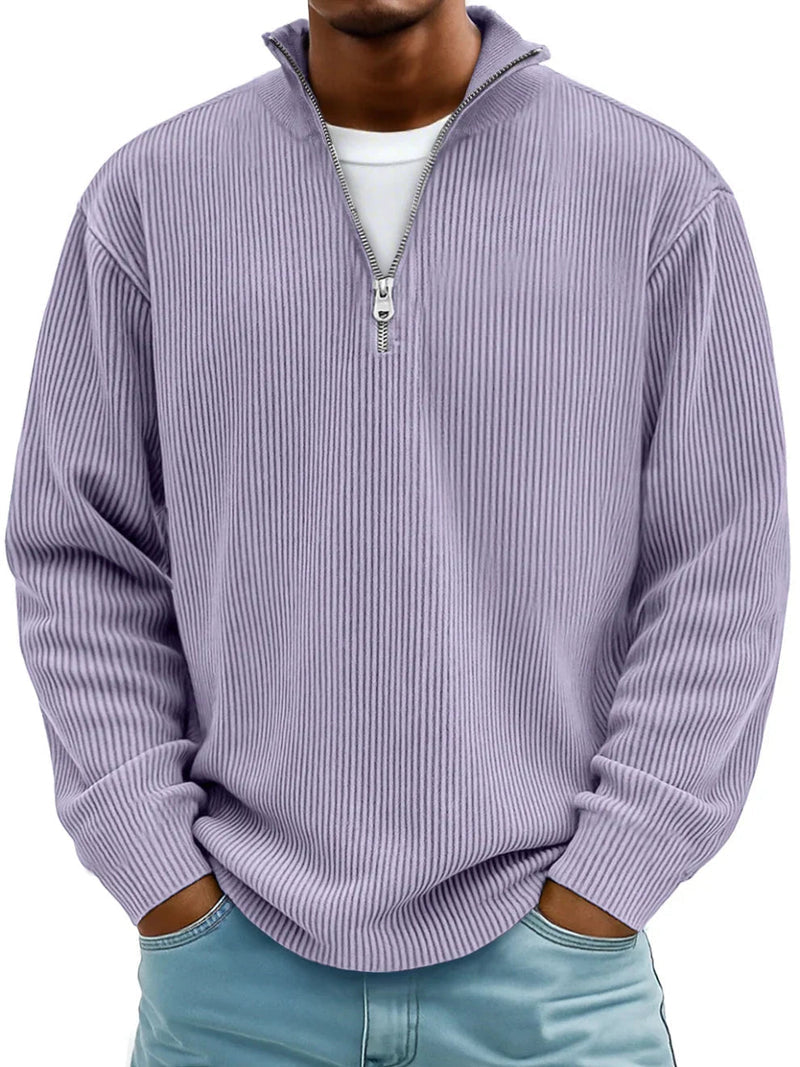 Matthew | Long Sleeve Half Zip Sweater