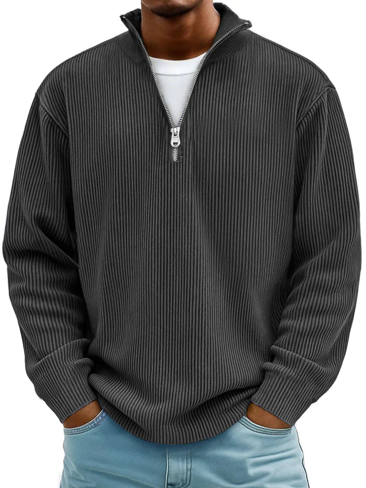 Matthew | Long Sleeve Half Zip Sweater