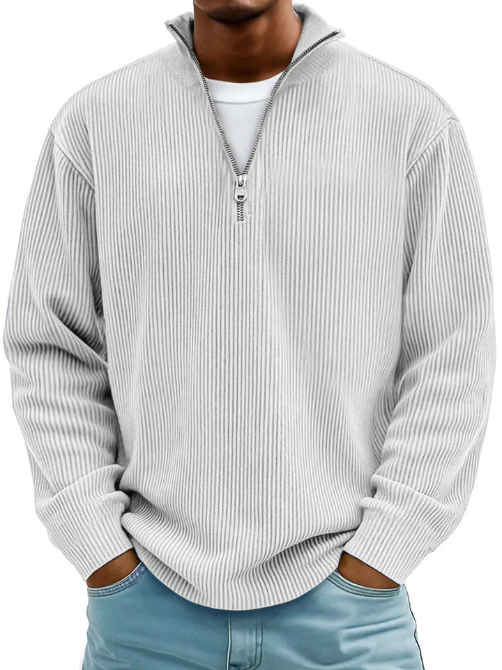 Matthew | Long Sleeve Half Zip Sweater