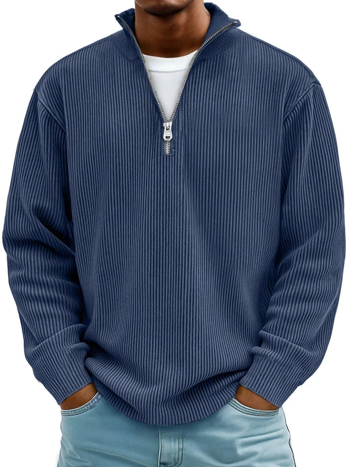Matthew | Long Sleeve Half Zip Sweater