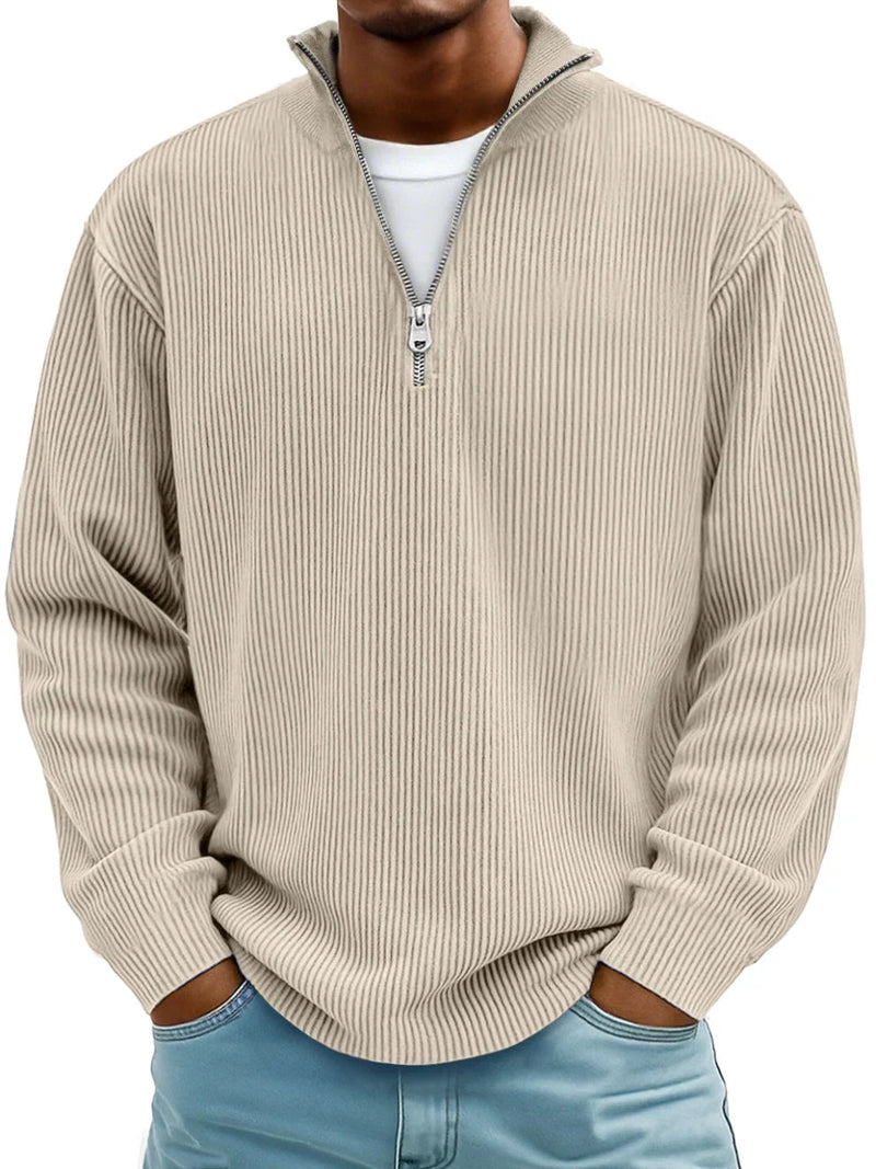 Matthew | Long Sleeve Half Zip Sweater
