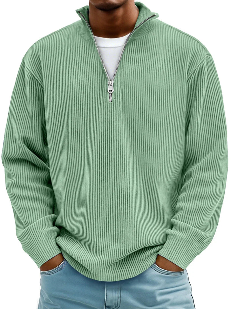 Matthew | Long Sleeve Half Zip Sweater