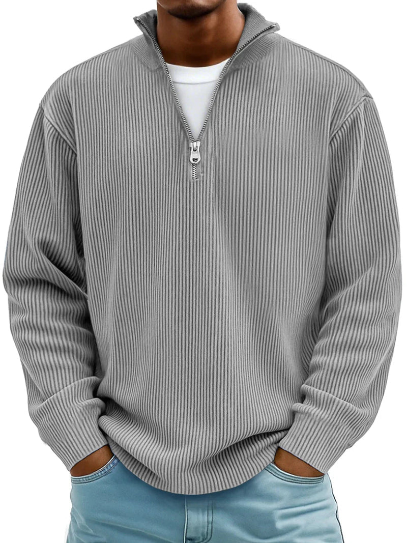 Matthew | Long Sleeve Half Zip Sweater