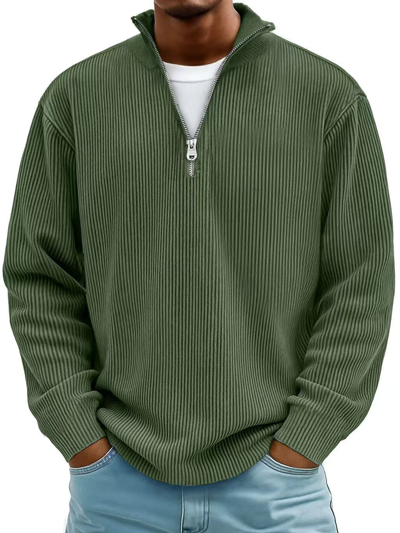 Matthew | Long Sleeve Half Zip Sweater