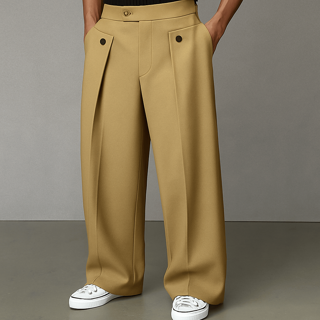 Owen | Daniel Straight Wide-Leg Trousers