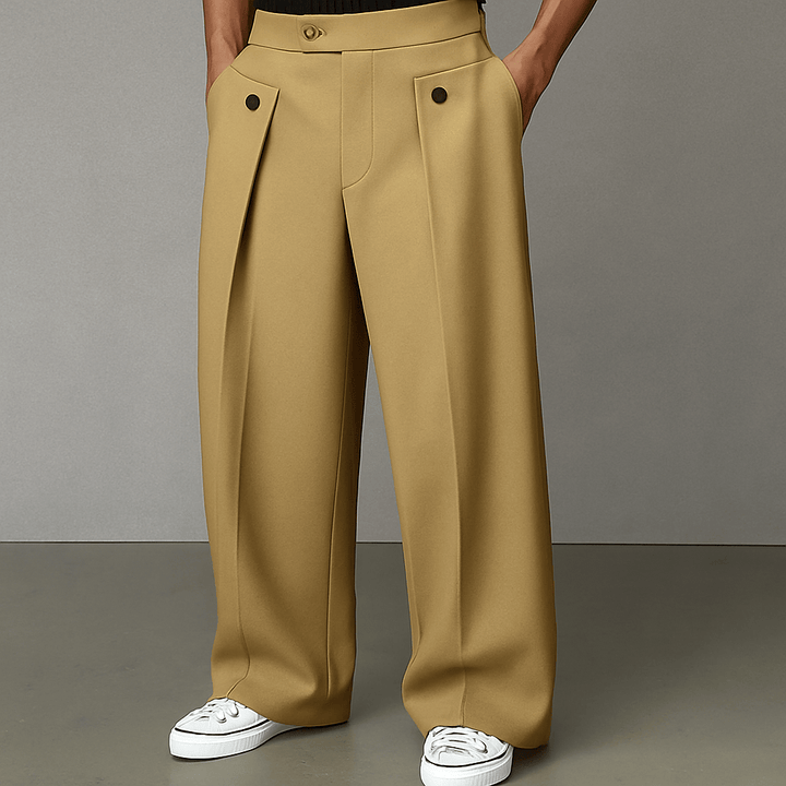 Owen | Daniel Straight Wide-Leg Trousers