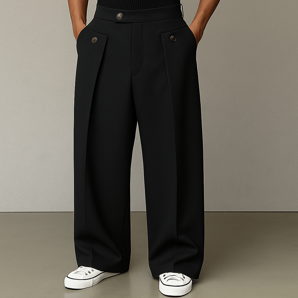 Owen | Daniel Straight Wide-Leg Trousers