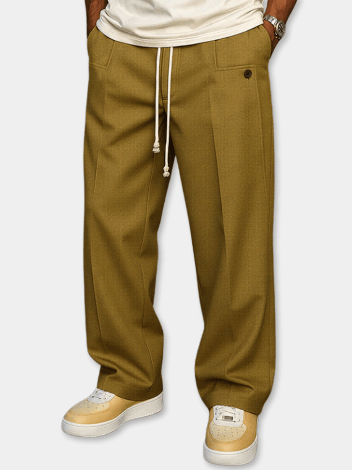 Luke | Straight Wide-Leg Comfort Trousers