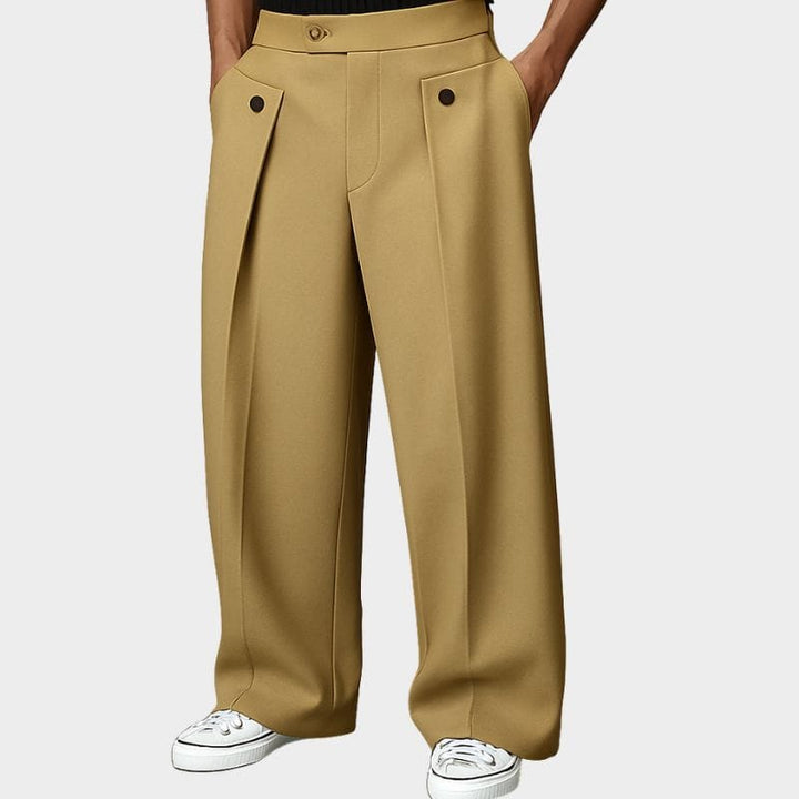 Owen | Daniel Straight Wide-Leg Trousers
