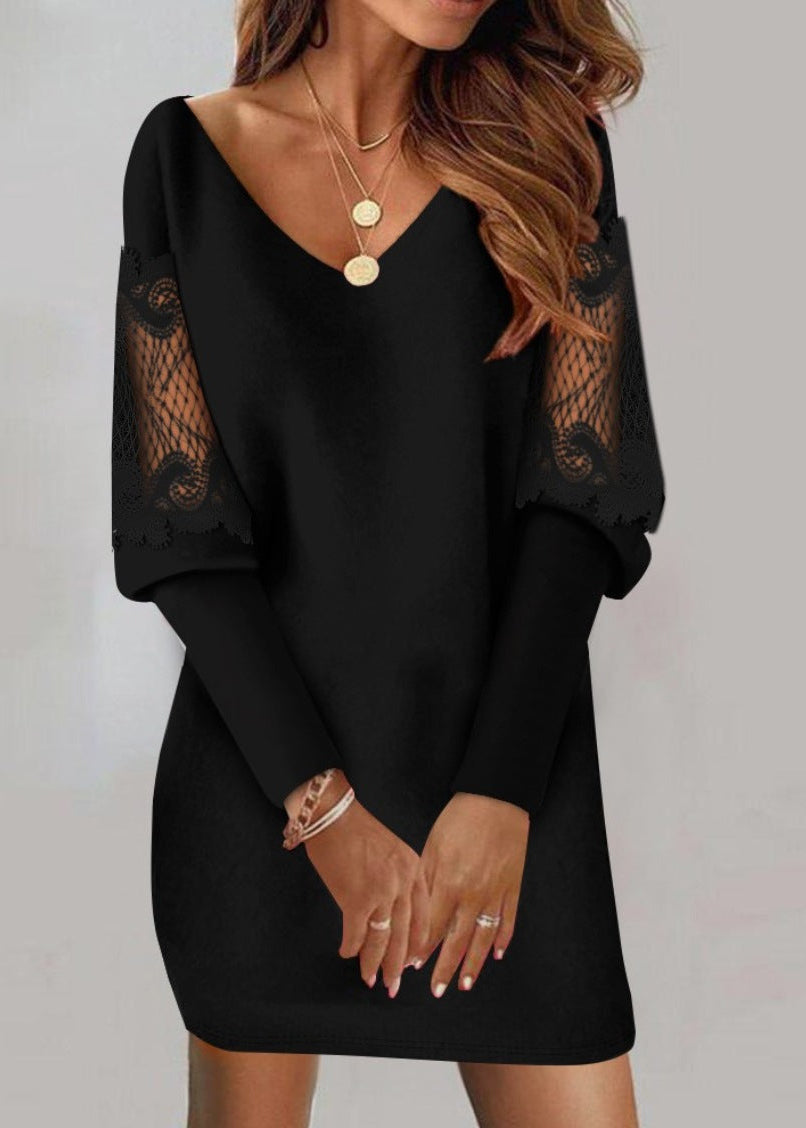 Louise | Chic Sleeved Lace Dress