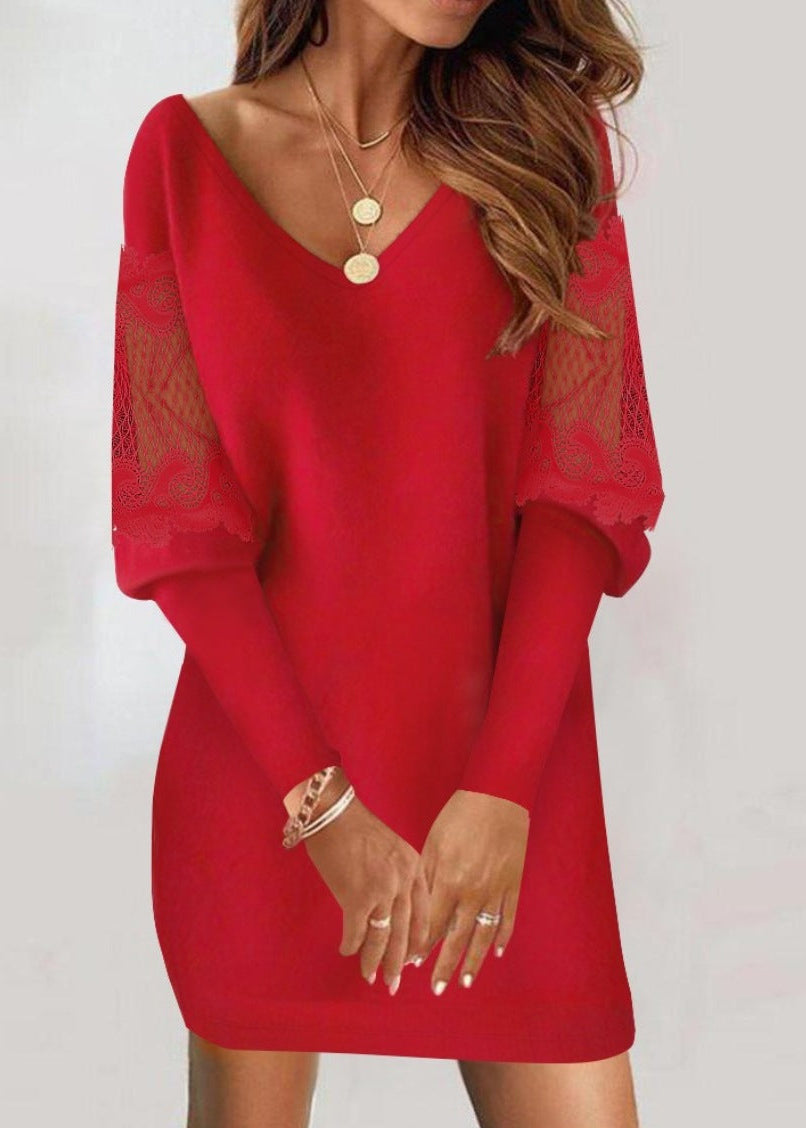 Louise | Chic Sleeved Lace Dress