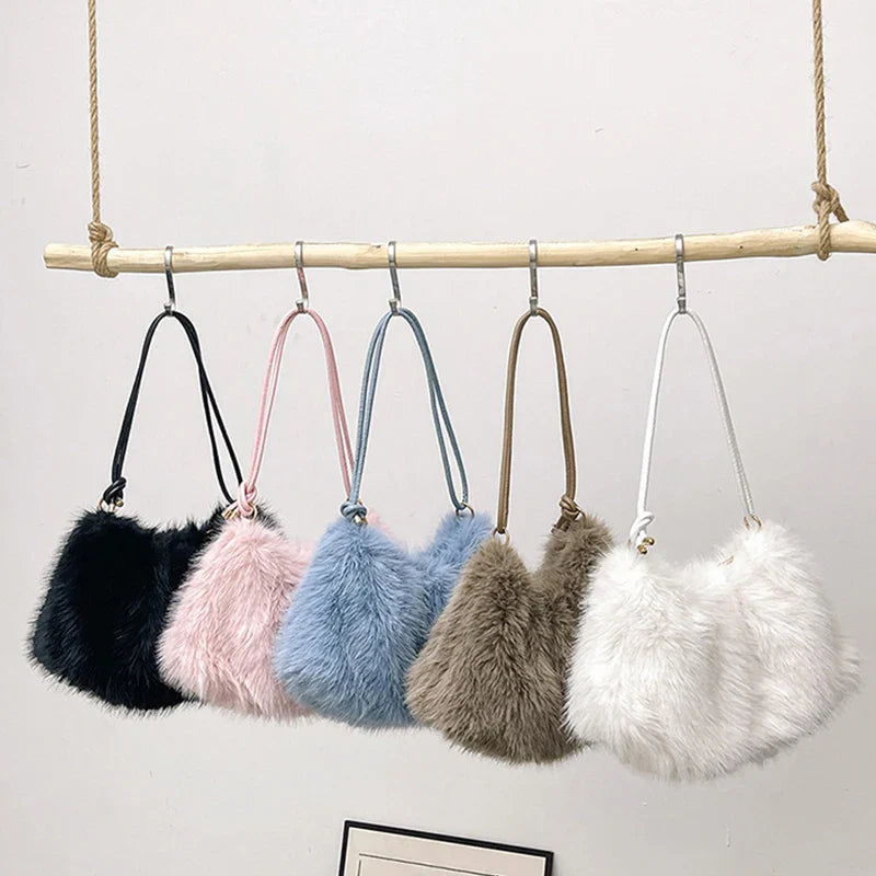 Mallory | Plush Shoulder Handbag