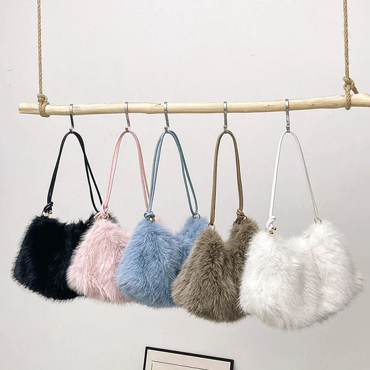 Mallory | Plush Shoulder Handbag