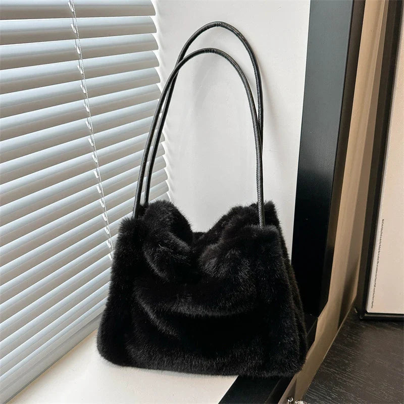 Serafine | Elegant Plush Crossbody Bag