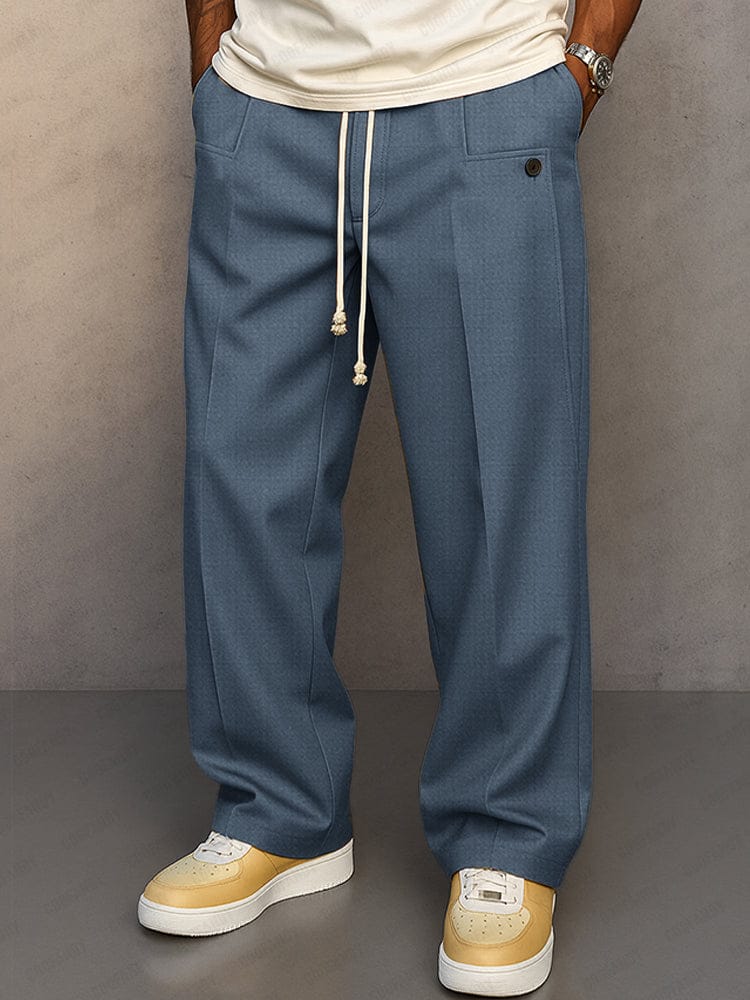 Luke | Straight Wide-Leg Comfort Trousers