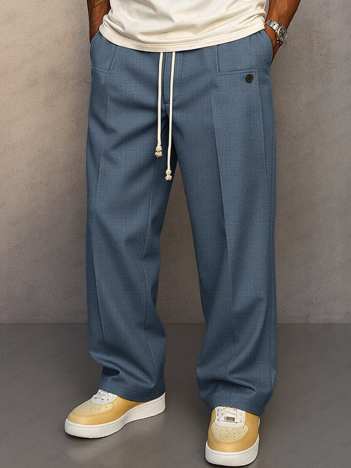 Luke | Straight Wide-Leg Comfort Trousers