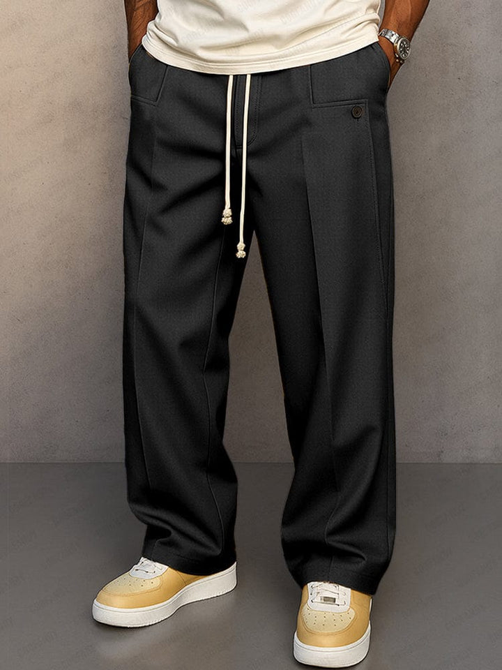 Luke | Straight Wide-Leg Comfort Trousers