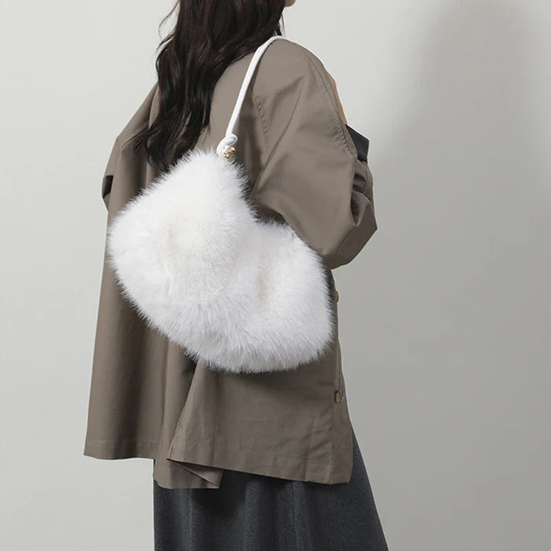 Mallory | Plush Shoulder Handbag