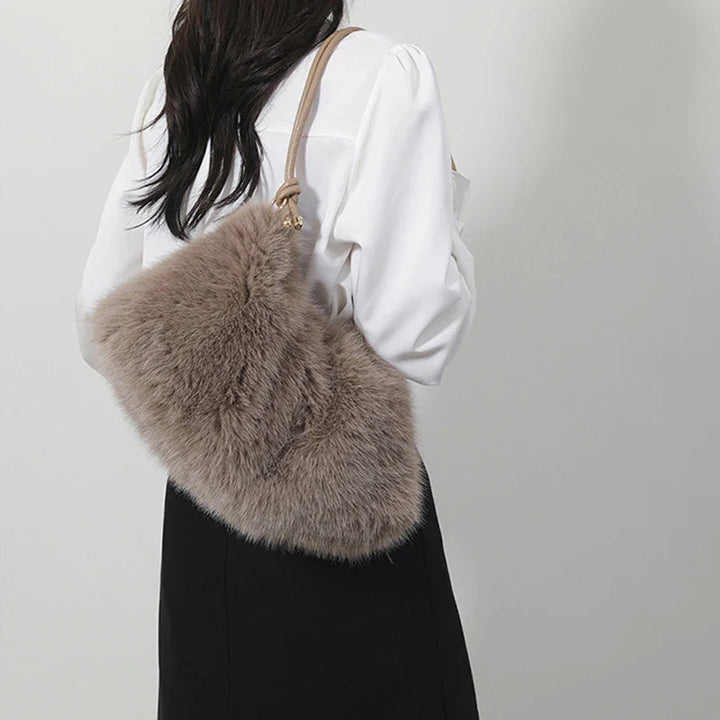 Mallory | Plush Shoulder Handbag