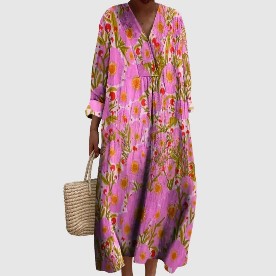 Daisy-May | Sunset Bloom Longline Floral Dress
