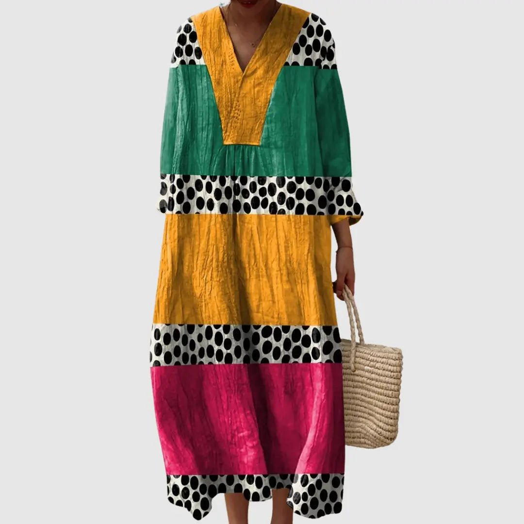 Jasmine | Playful Palette Polka Stripe Dress