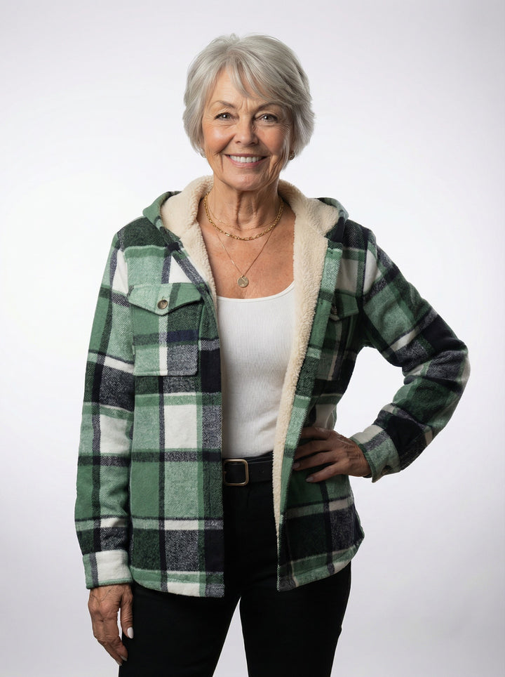 Mapu | Flannel-Style Hoodie Jacket