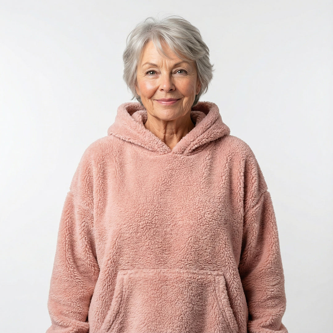 JAXY | Oversized Sherpa Hoodie Blanket