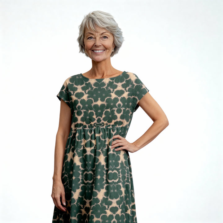 Siena | Elegant Floral Pattern Maxi Dress