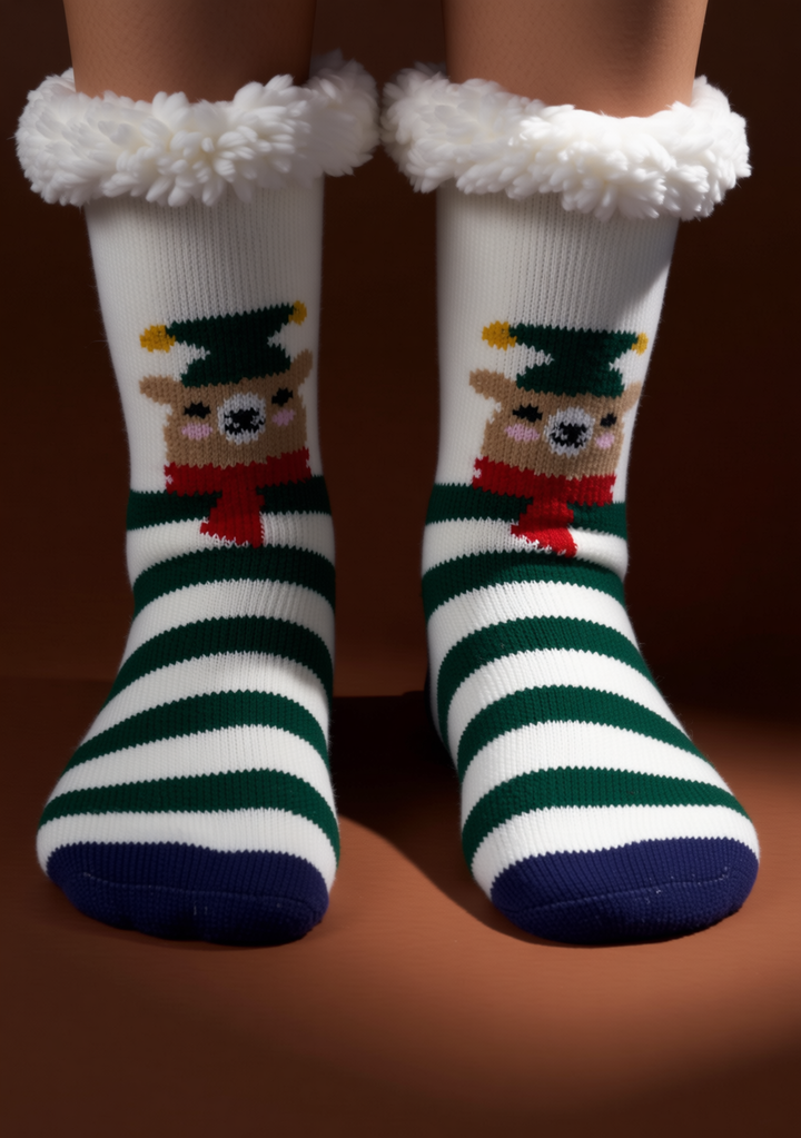 Nordic Sherpa Slipper Socks – Ultra-Warm & Cozy