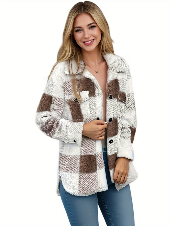 Thaya | Stylish Fleece Oversized Jacket