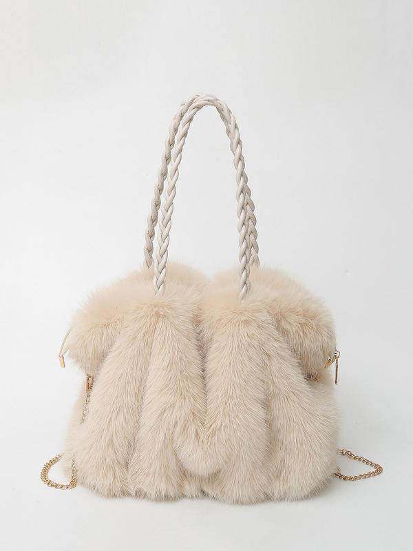 Jenah | Plush Velvet Shoulder Tote