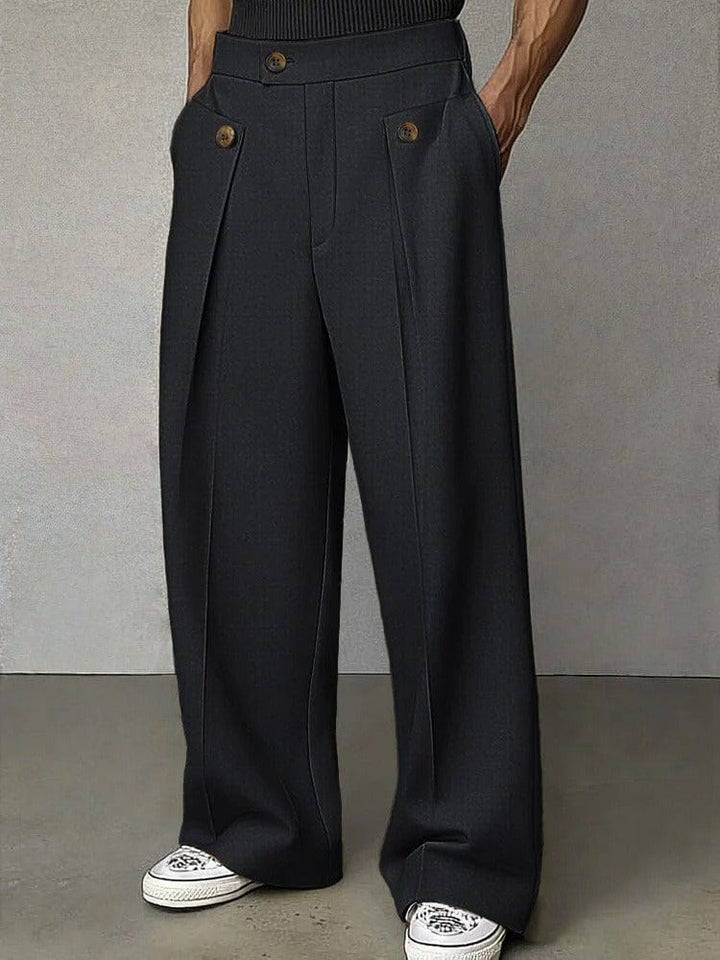 Owen | Daniel Straight Wide-Leg Trousers
