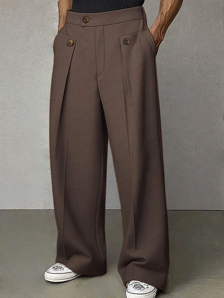 Owen | Daniel Straight Wide-Leg Trousers