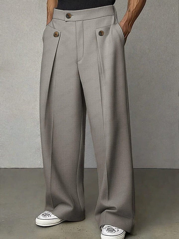 Owen | Daniel Straight Wide-Leg Trousers